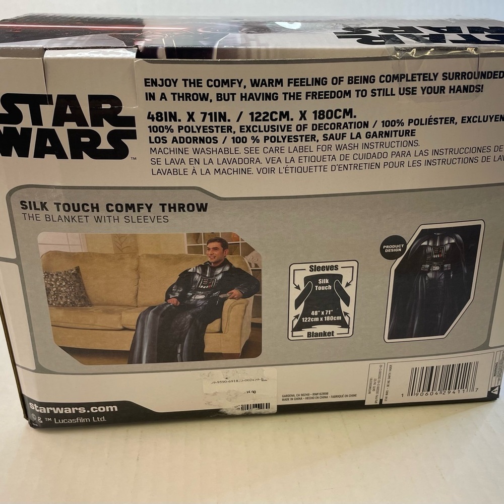 Star Wars Darth Vader Adult blanket with sleeves - Picture 3 of 6